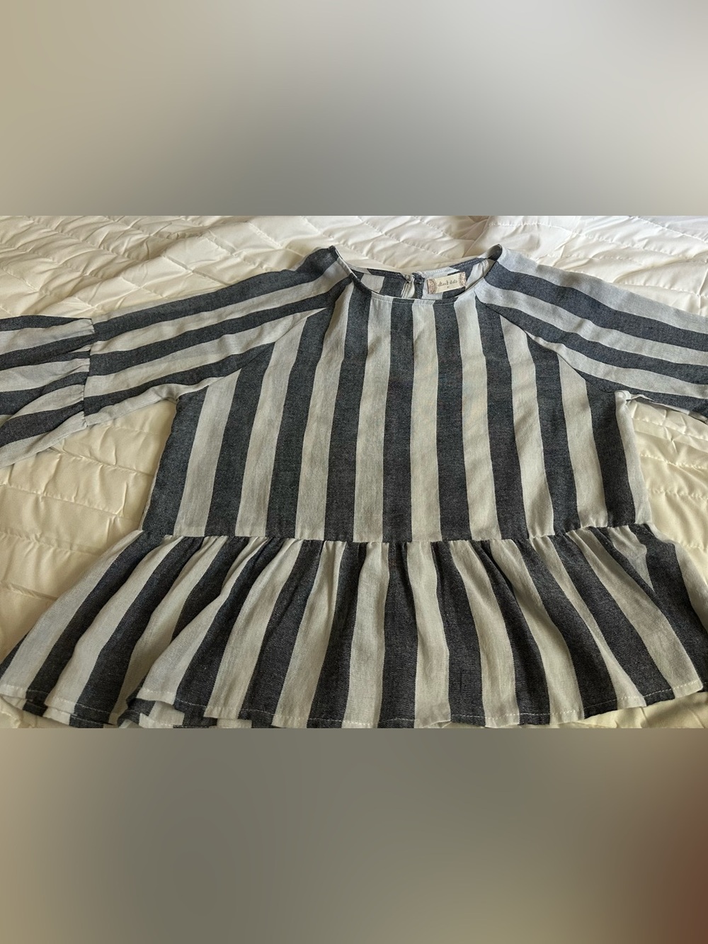Striped Peplum Top